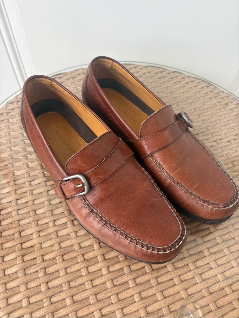 Vintage Leather Rockport Clasp Loafers